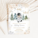 Recherche de penguin baby shower invitations Arctique