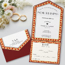 Recherche de théâtre mariage invitations Vintage