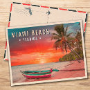 Recherche de miami beach la floride cartes postales Coucher de soleil