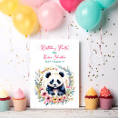 Recherche de de panda anniversaire invitations Aquarelle