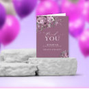 Recherche de violet vœux cartes Chic
