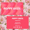 Recherche de rayure rose cartes visite Customer