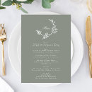 Recherche de monogramme floral vert Mariée