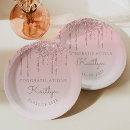 Recherche de pink graduation assiettes Élégant