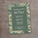 Recherche de camouflage anniversaire invitations Militaire