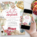 Recherche de white elephant noël invitations Éléphant blanc