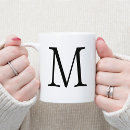 Recherche de lettre décorative tasses Moderne