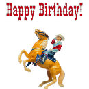 Recherche de rodeo anniversaire cartes Amusant
