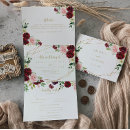 Recherche de bordeaux et or mariage invitations Pour elle