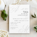 Recherche de 50 ans mariage anniversaire invitations Classique