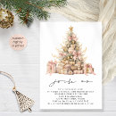 Recherche de rose noël invitations Minimaliste