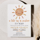 Recherche de rayons de soleil invitations Minimaliste