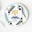 Recherche de ballon de football invitations Bleu