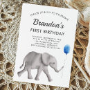 Recherche de blue elephant anniversaire invitations Éléphant