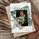 Recherche de floral botanique mariage remerciements cartes Moderne