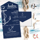 Recherche de navy baby shower invitations Mother to be