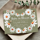 Zoek naar daisy babyshower uitnodigingen Modern