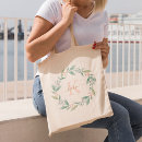 Recherche de mariage rose de fleur sacs Monogramme