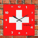 Recherche de drapeau suisse horloges Croix