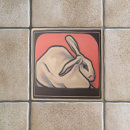 Recherche de lapin vintage carreaux Rose
