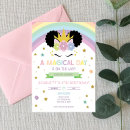 Recherche de licorne noire invitations Pour enfants