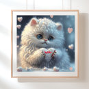 Recherche de chat blanc art Chaton