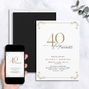 Recherche de or noir blanc invitations Élégant