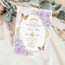 Recherche de lavender quinceanera invitations Quinceañera