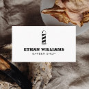 Recherche de barber shop cartes visite Minimaliste