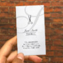 Recherche de monogramme manuscrit cartes visite Moderne