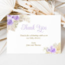 Recherche de fleurs pressées vœux cartes Baby shower fille