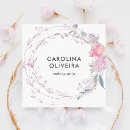 Recherche de fille florale cartes visite Élégant