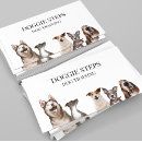 Recherche de chien promenade cartes visite Aquarelle