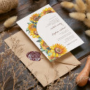 Recherche de tournesol mariage invitations Aquarelle