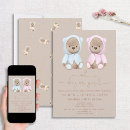 Recherche de ours fille invitations Rose ou bleu