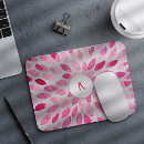 Recherche de couleur rose tapis souris Monogramme