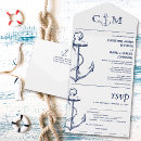 Recherche de nautical mariage invitations Ancre