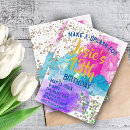 Recherche de peinture éclaboussée invitations Aquarelle