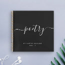 Recherche de calligraphie élégante carnets Noir et blanc