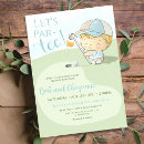 Recherche de golf baby shower invitations Bleu et vert