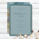 Recherche de plage mariage invitations Moderne