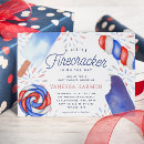 Recherche de july invitations Red white and blue