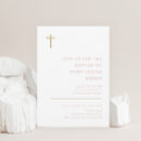 Recherche de croix moderne invitations Feuille d'or