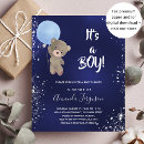 Recherche de garçons de partie invitations Bleu marine