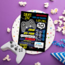 Recherche de video game party invitations Boy