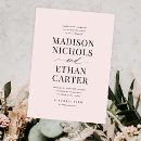 Recherche de blush rose mariage invitations Classique