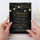 Recherche de partie de retraite de bureau invitations Noir et or