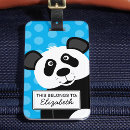 Recherche de panda mignon bagages étiquettes ours de panda