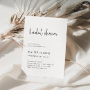 Recherche de minimal bridal shower invitations Simple