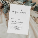 Recherche de modern couple invitations Élégant